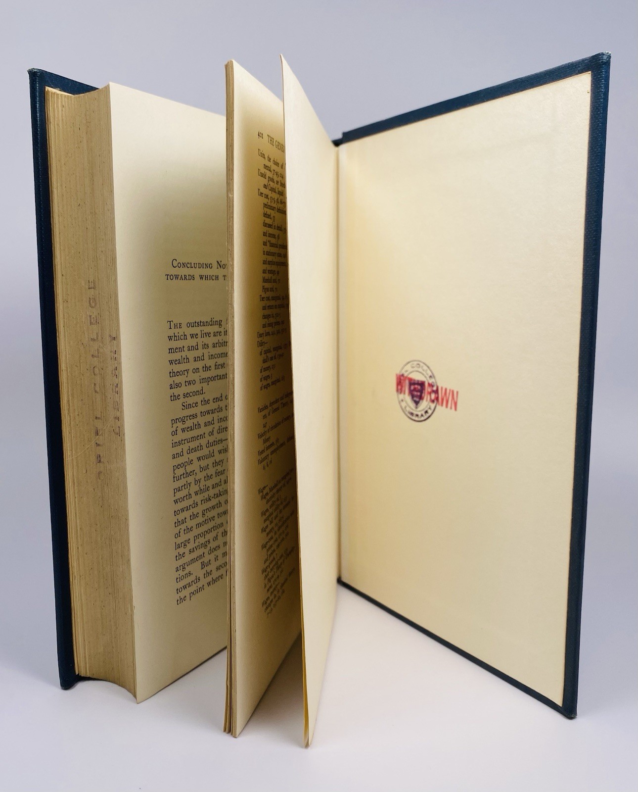 John Maynard KEYNES, The GENERAL THEORY, 1ST ED. / 1ST PRINT., 1936, MACMILLAN