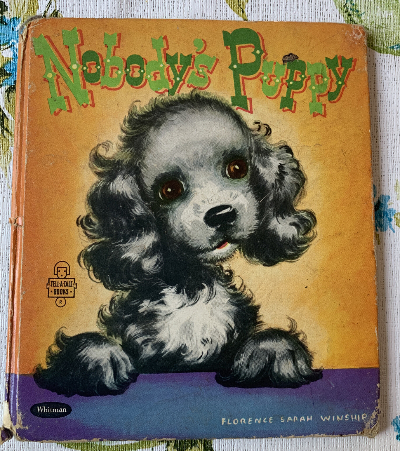NOBODY’S PUPPY Whitman Tell-A-Tale Book Vintage 1953