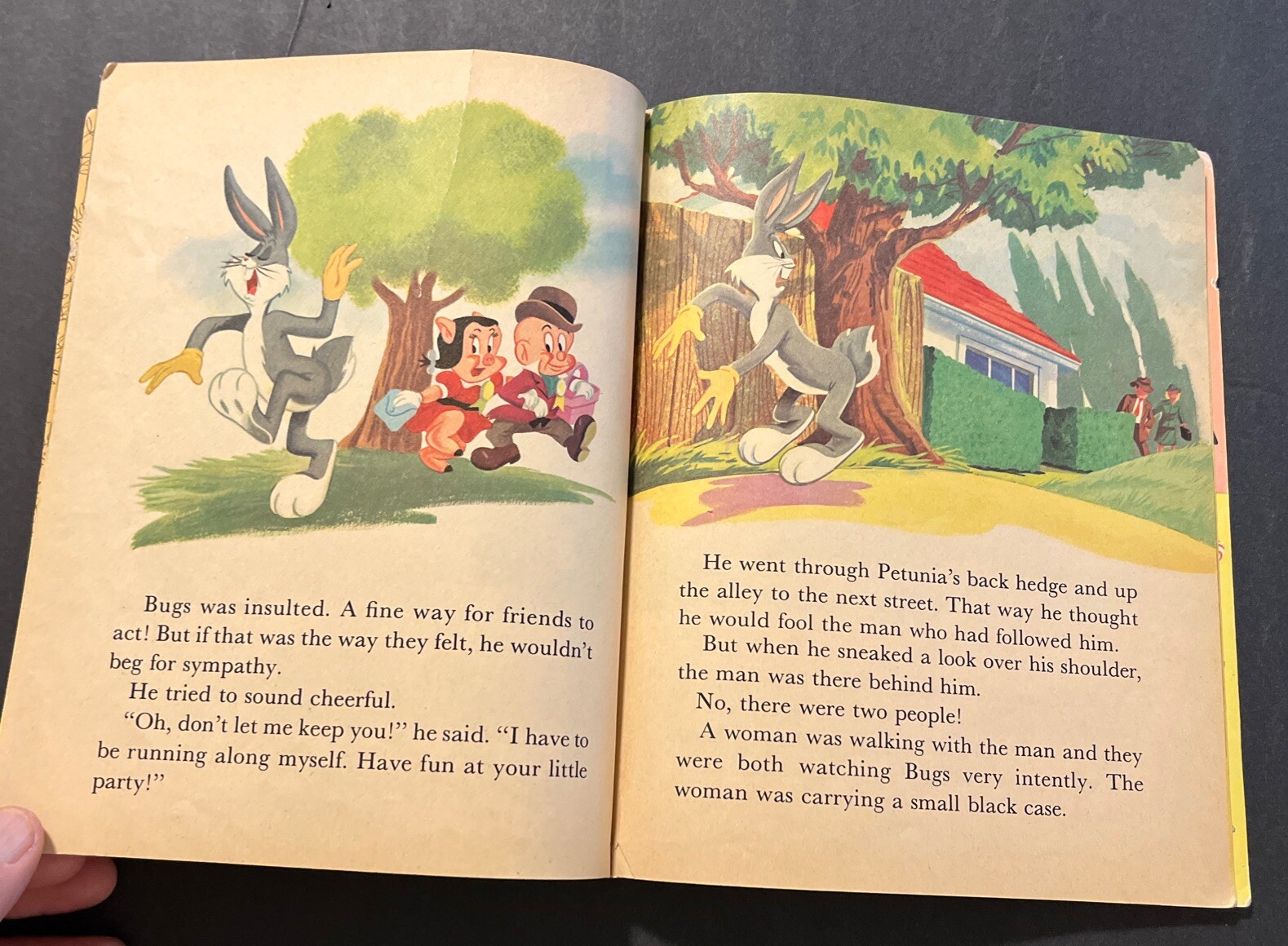 BUGS BUNNY at the Easter Party ~Little Golden Book A Edition Vintage 1953