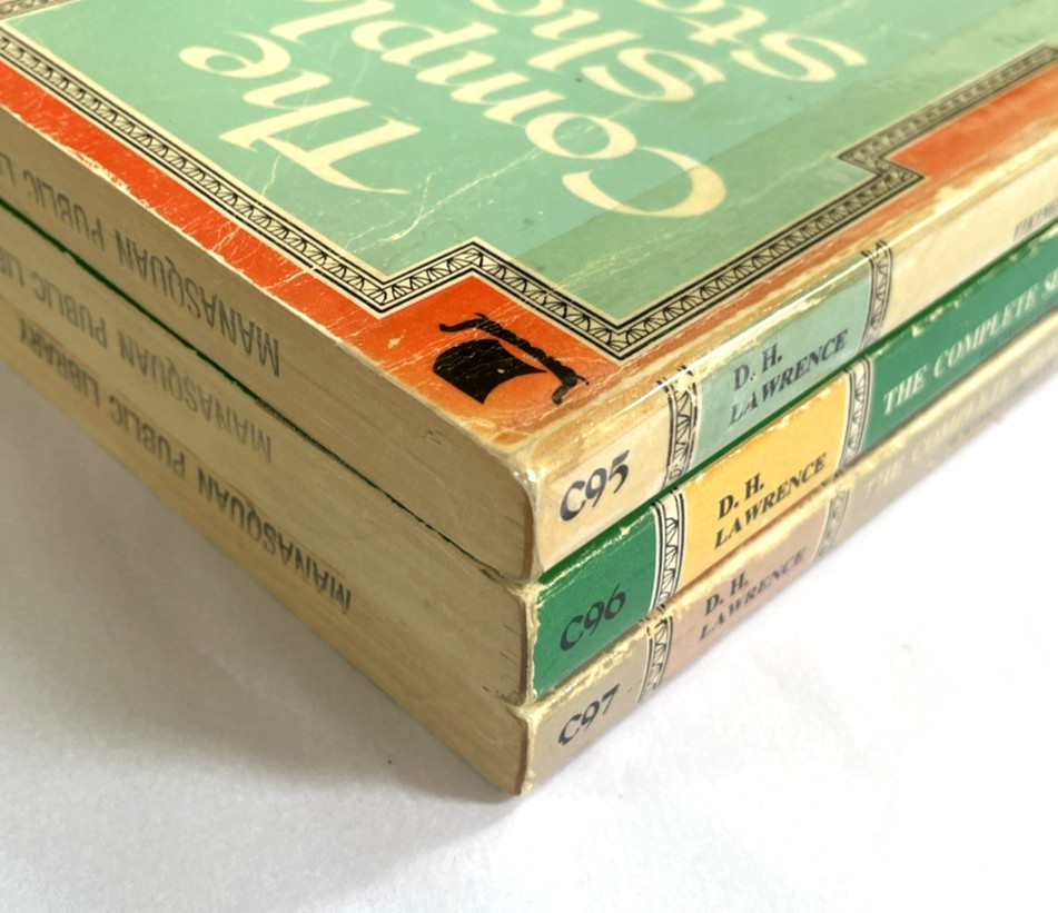 D.H. Lawrence Complete Short Stories Vol. 1-3 Viking Ex-Library VTG Read Descr.