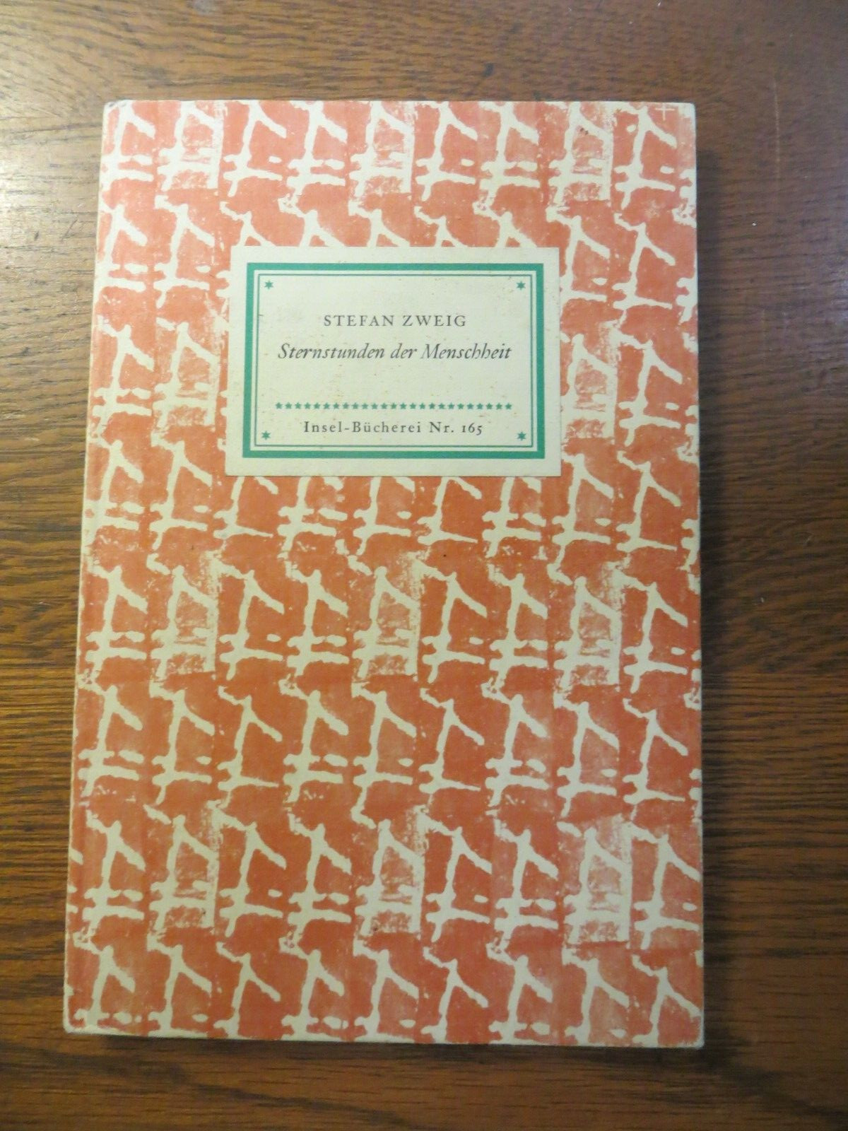 Vintage 1958 Stefan Zweig Sternstunden der Menschheit Insel-Bucherei Nr. 165