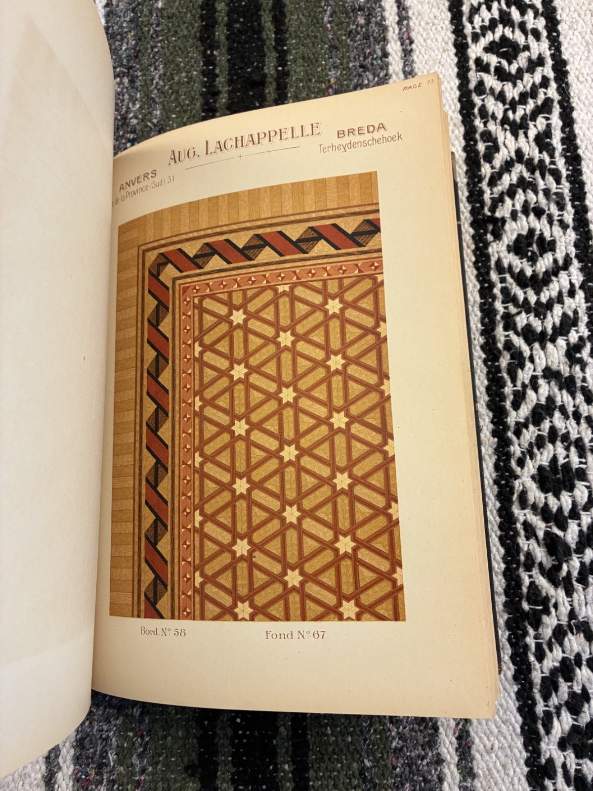 Vintage Parquets Catalogue ca. 1910 – Aug. Lachappelle color-illustrated Antwerp