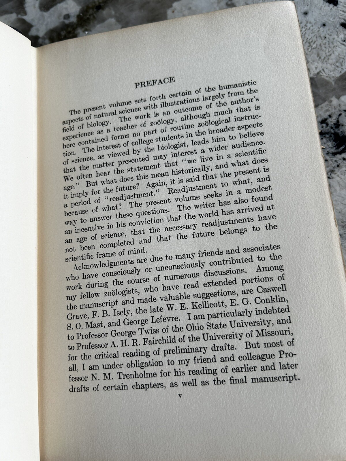 Science and Human Affairs From the Viewpoint of Biology Winterton Curtis HC 1922
