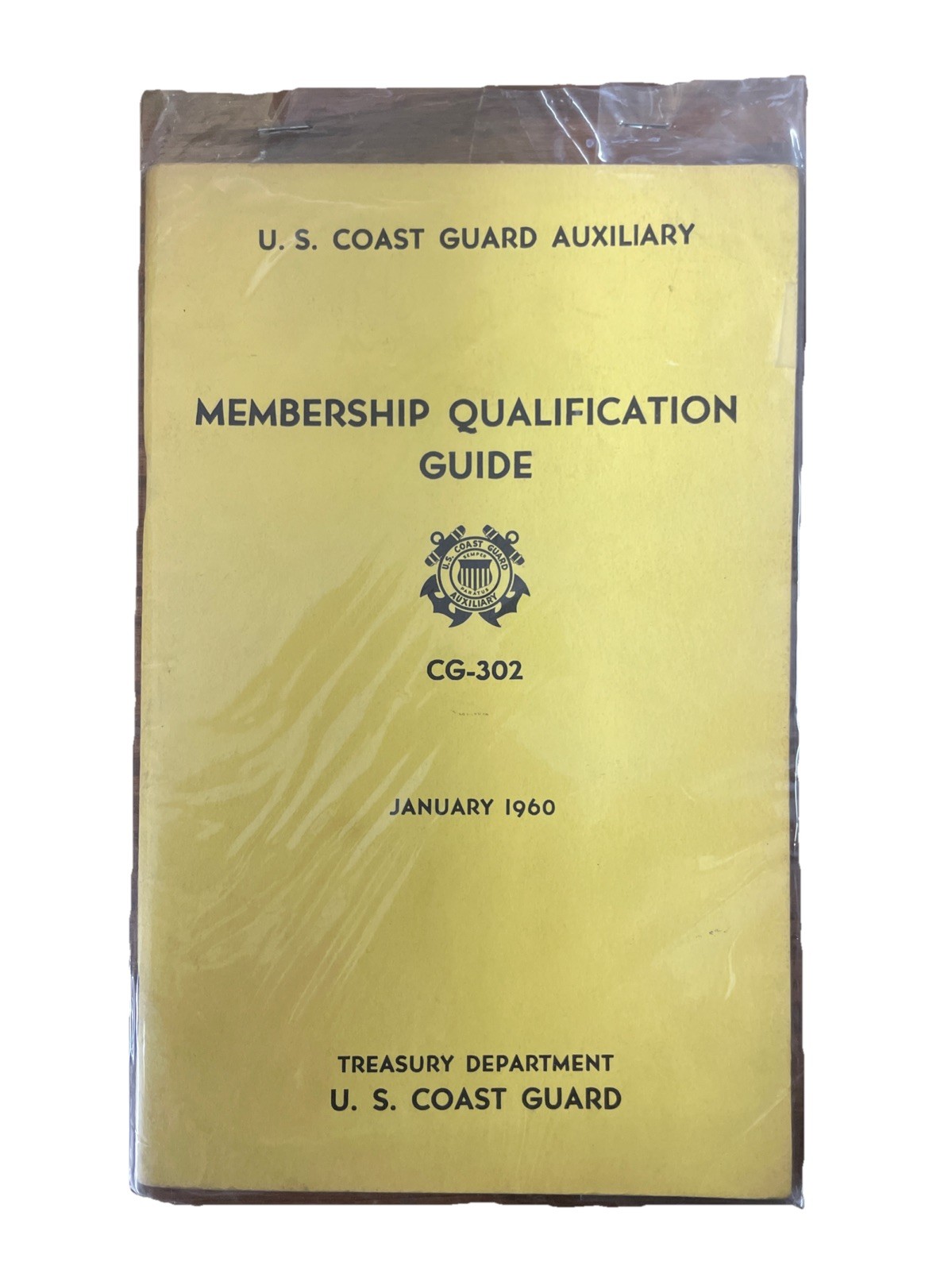 US Coast Guard Auxiliary Membership Qualification Guide January 1960 CG-302