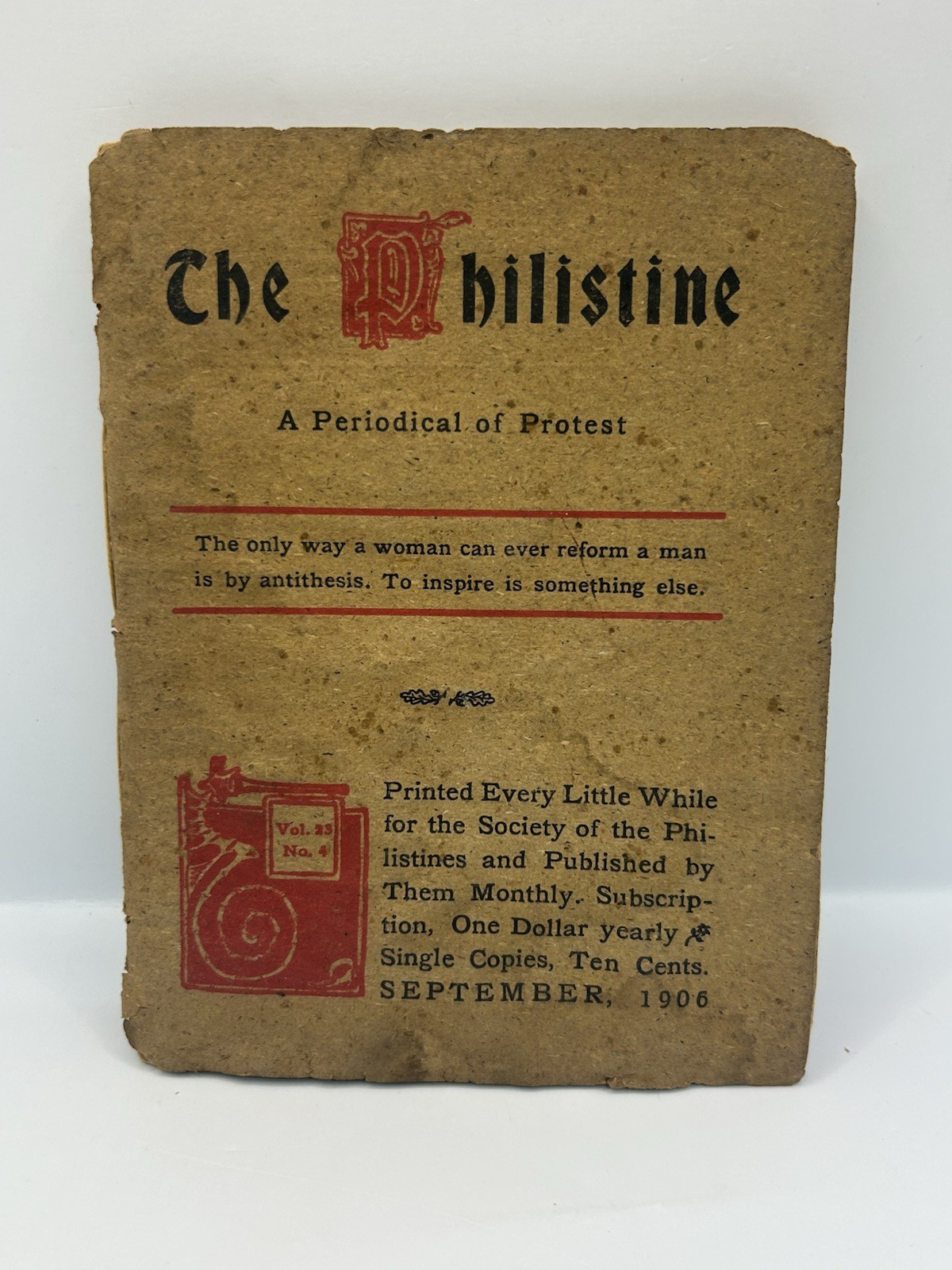 The Philistine: A Periodical of Protest, 1906, Vol. 23, skull art, W W Denslow