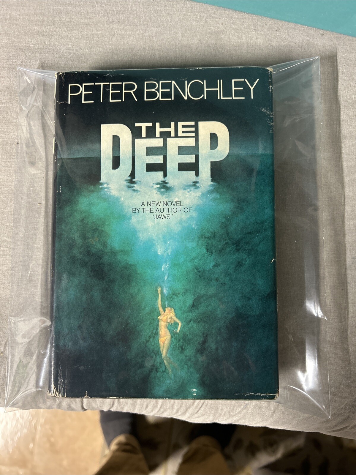 Peter Benchley The Deep 1st Edition 1976 Hard Cover Dust Jacket Inscription Read