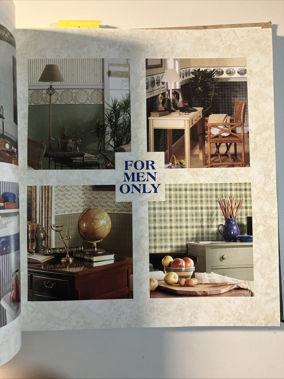 Early 2000’s Sunworthy FOR MEN ONLY Resource Book Wallcoverings & Borders 17×16