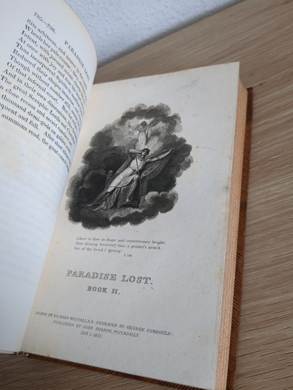 Paradise Lost Paradise Regained by John Milton Two Volume Set 1816 1822