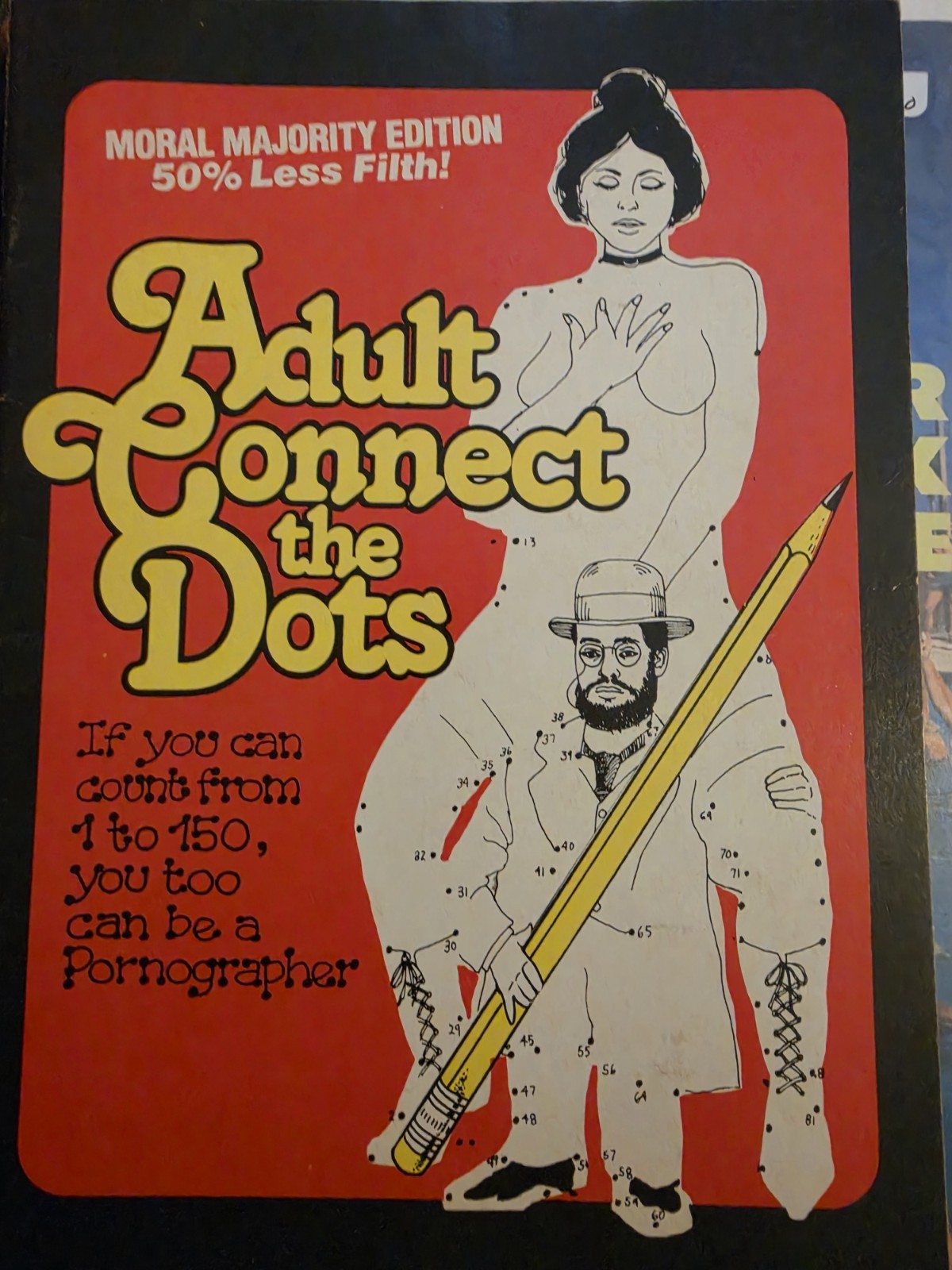 Adult Connect The Dots Moral Majority Ivory Tower Sexy Humor Gag NSFW Vtg 80s