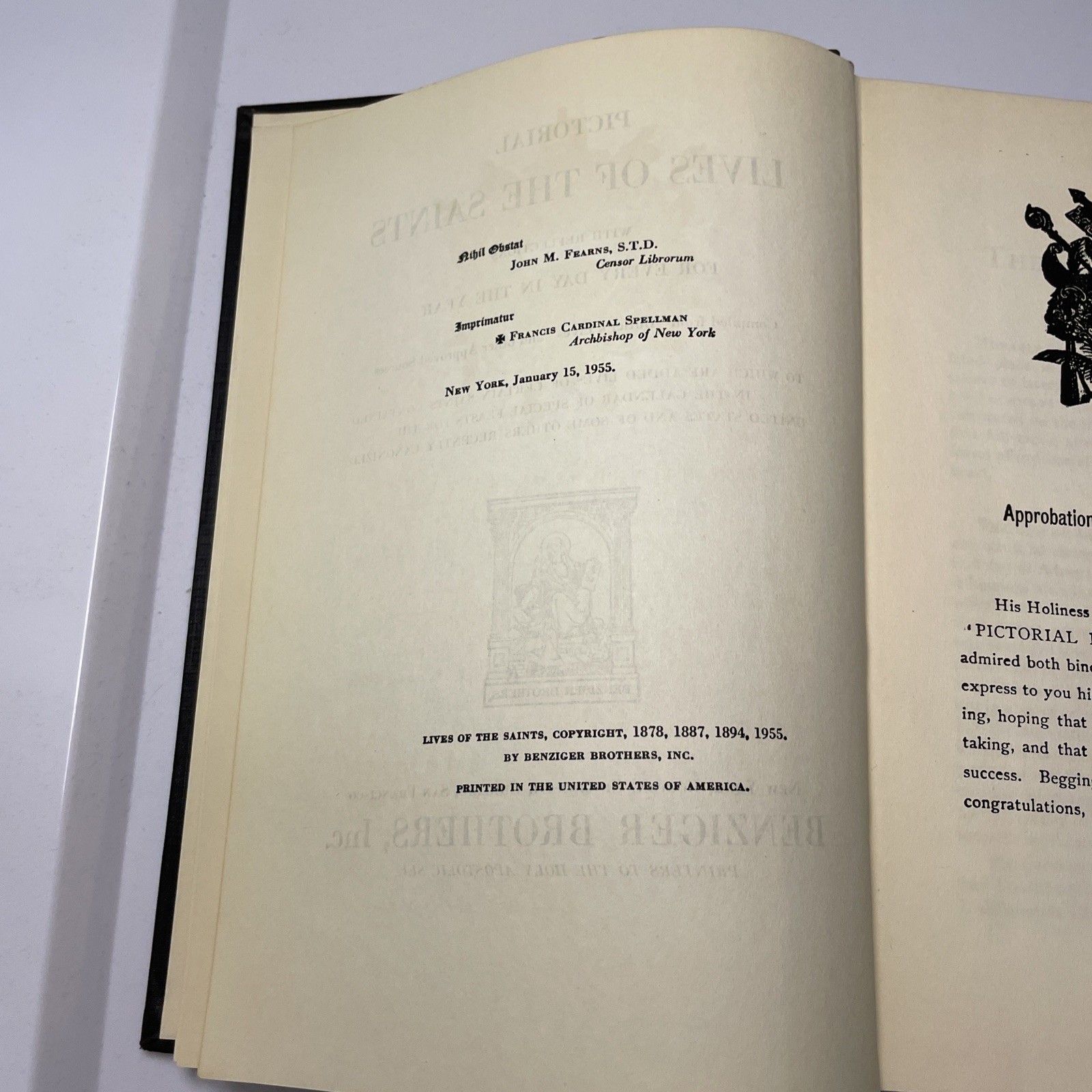 Vintage 1955 Lives of the Saints Rev Alban Butler Benziger Brothers Hardcover