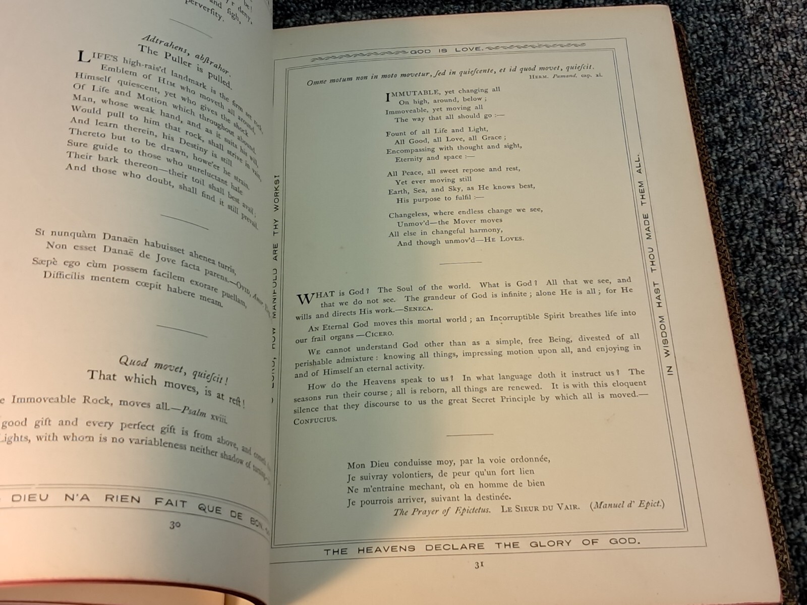 Moral Emblems From Jacob Cats and Robert Farlie 1860 Leather