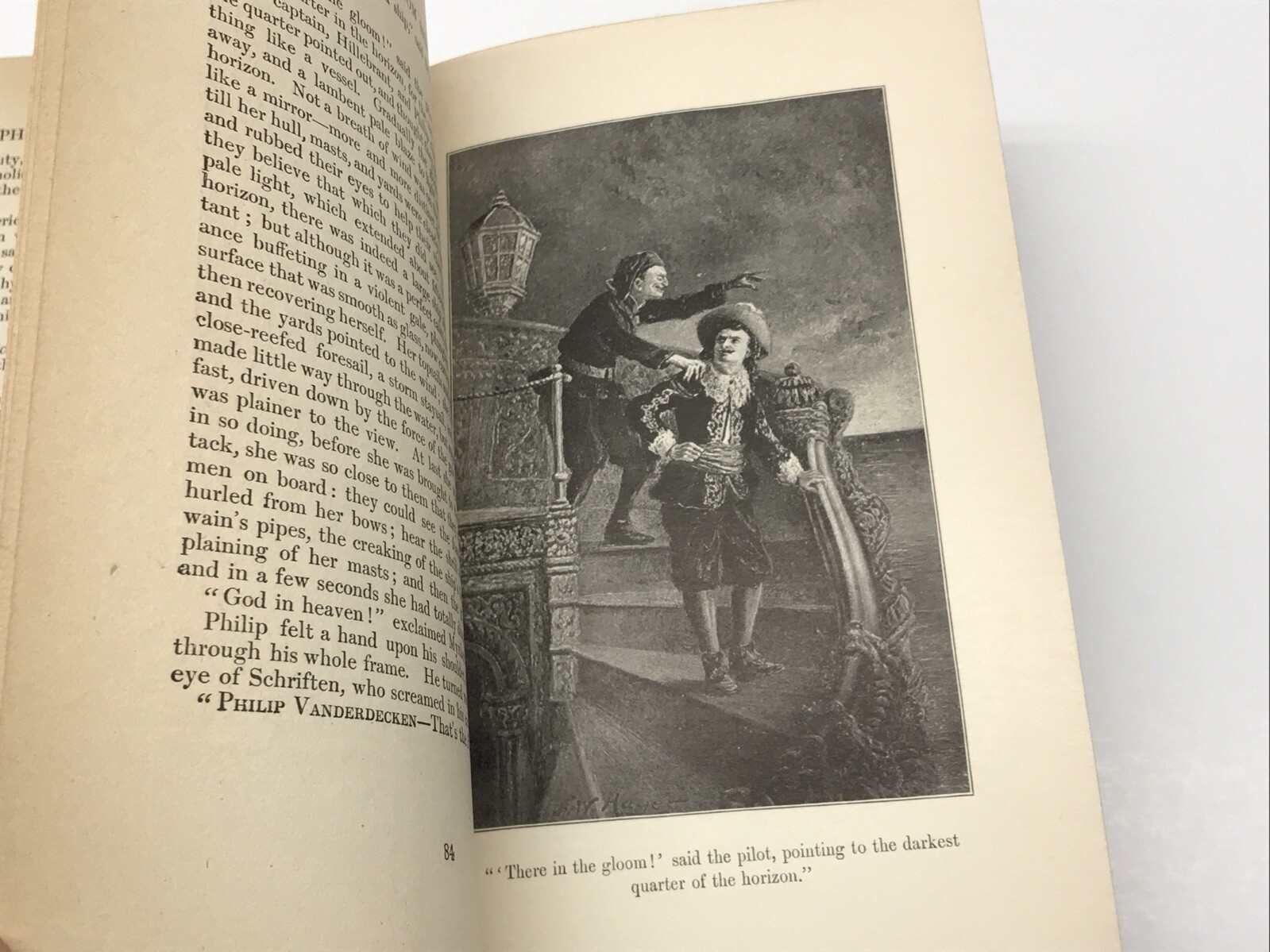 Marryat~The Phantom Ship~H. M. Caldwell Co.~1897 Illustrated Hardcover