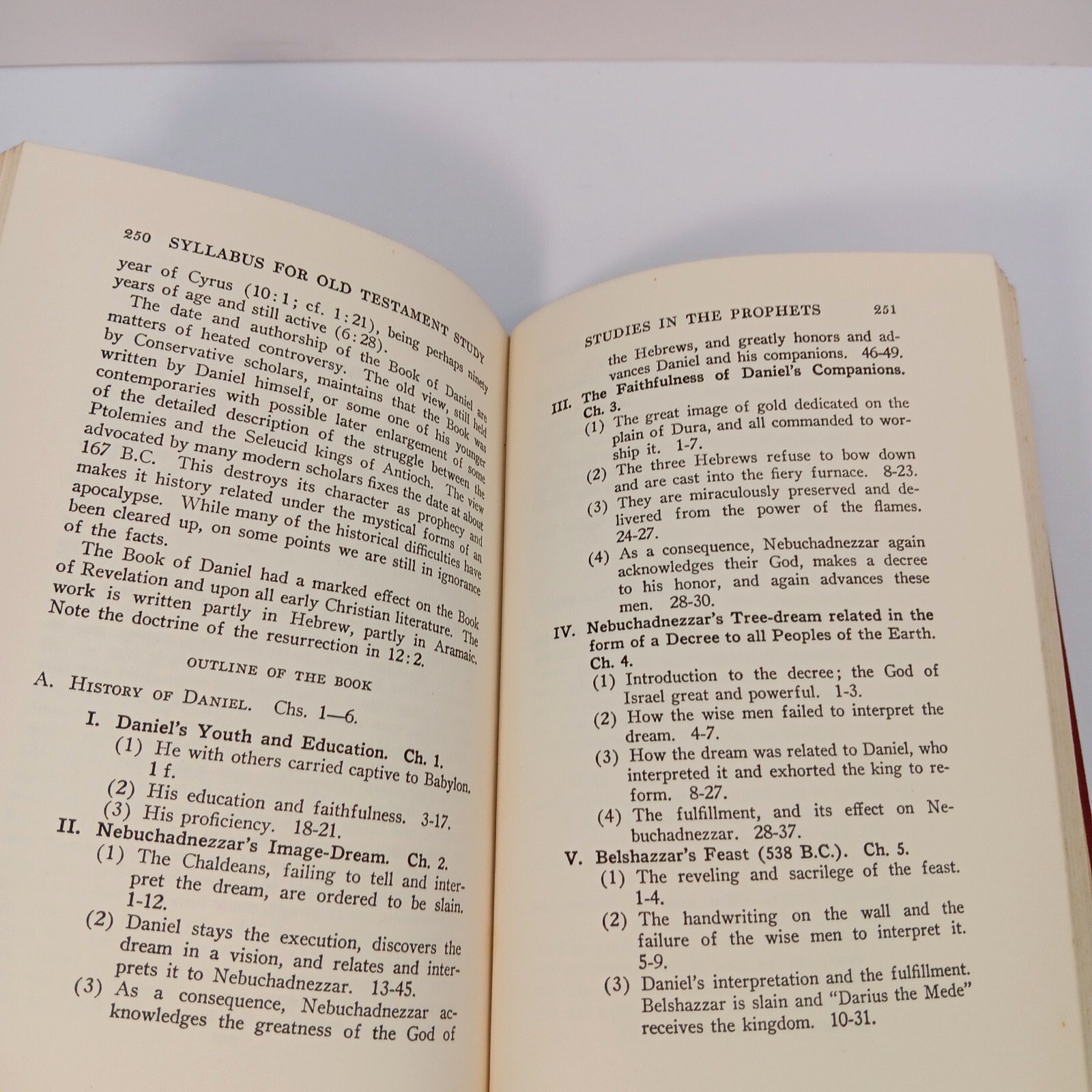 Syllabus For Old Testament Study, John R Sampey, 6th Ed 1924 Sunday School Board