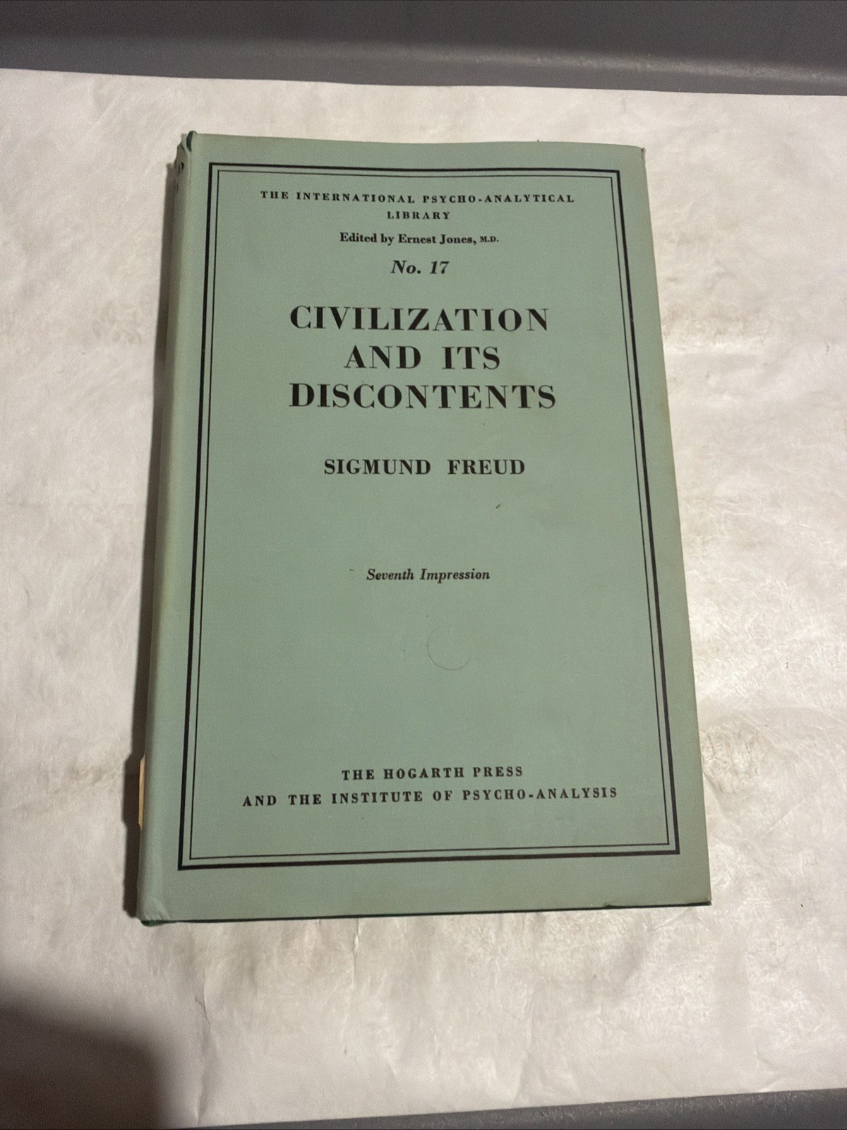 Sigmund Freud: Civilization and Its Discontents – Hogarth Press, 1955 Hardcover