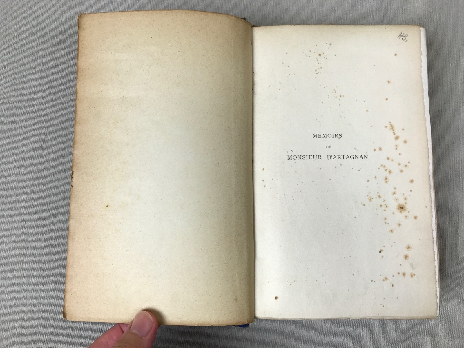 1899 MEMOIRS OF D’ARTAGNAN, 1st Co. of the King’s Musketeers English Translation