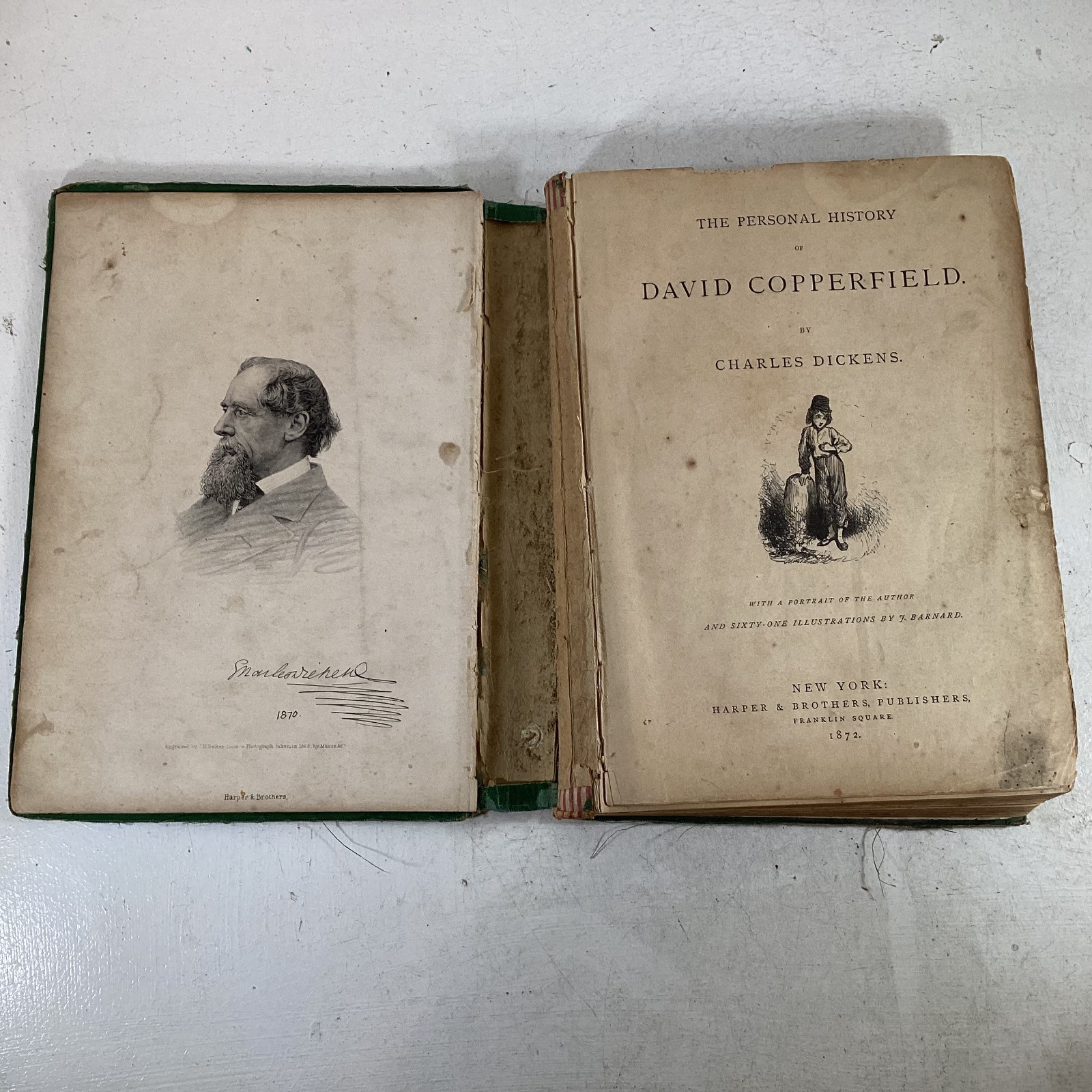 The Personal History of David Copperfield by Charles Dickens 1872 Hardcover