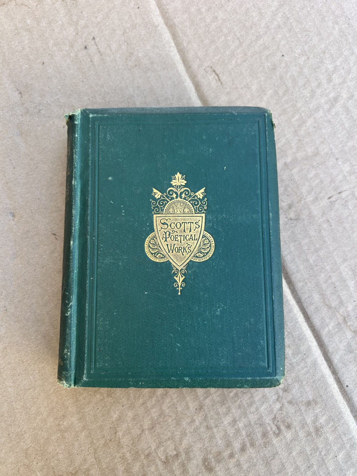 Antique 1870s The Poetical Works of Sir Walter Scott – Complete Edition