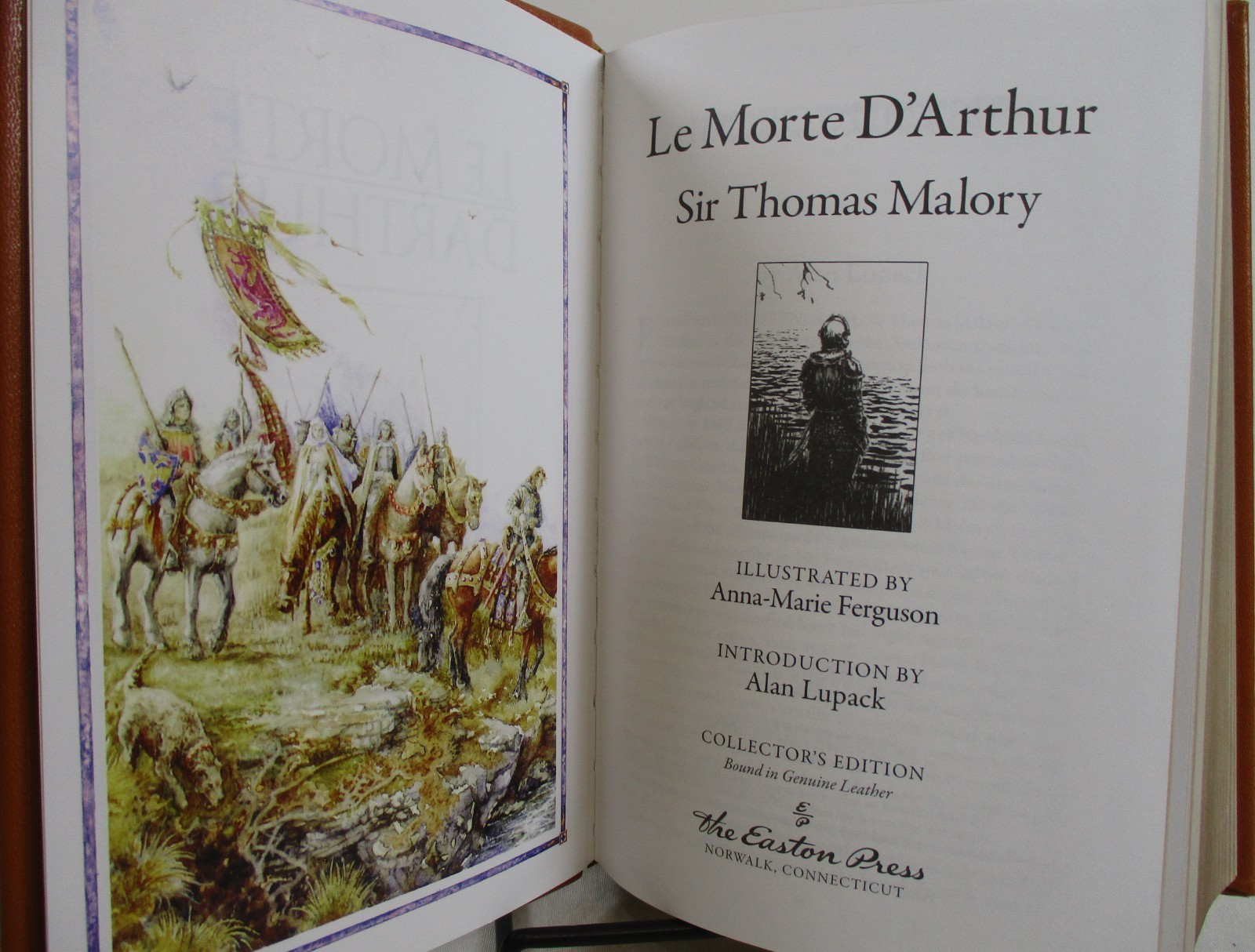 SIGNED Leather Collector’s ED „Le Morte D’Arthur“ Sir Thomas Malory 2020 Easton