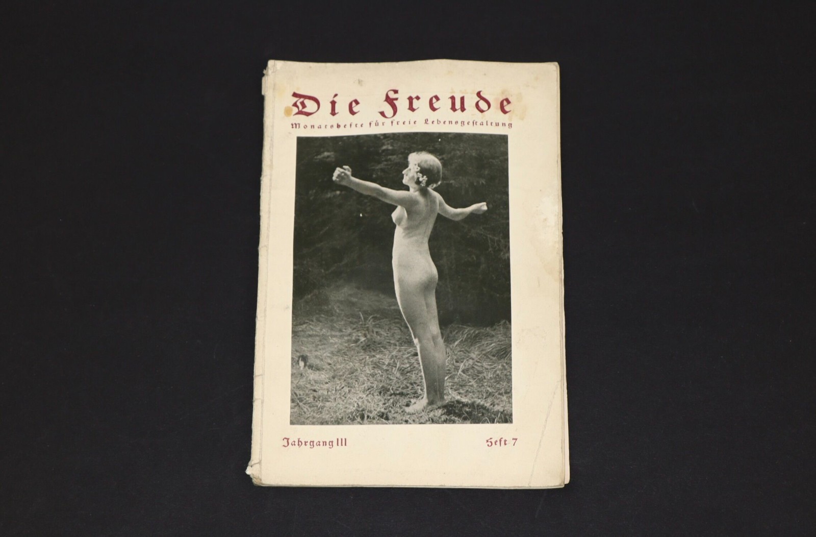 Die Freude. 1926/7. Antique German Free Lifestyle Magazine