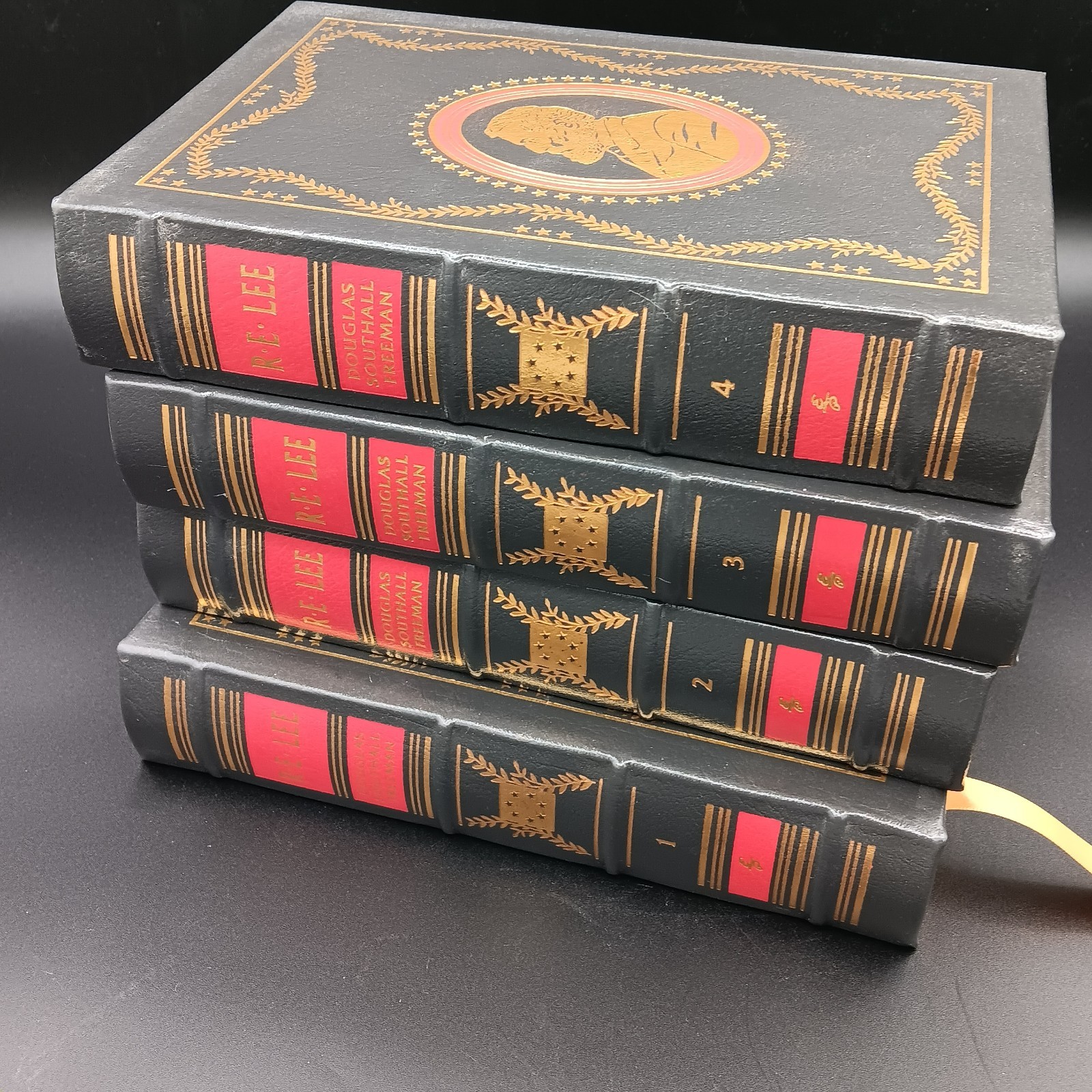 Robert E Lee Books by Freeman, Leatherbound Easton Press