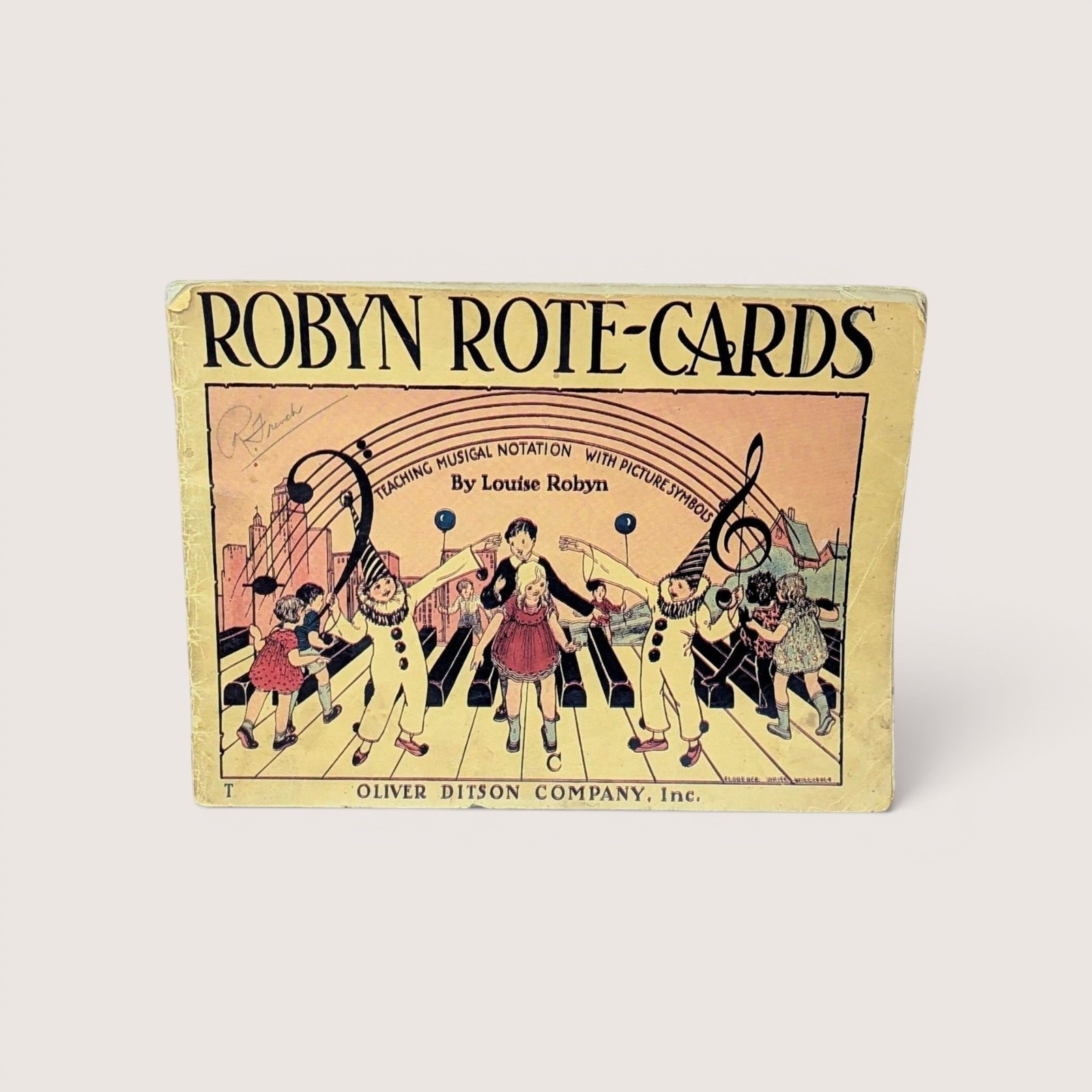 1930s Oliver Ditson Paper Robyn Rote Cards Music Book