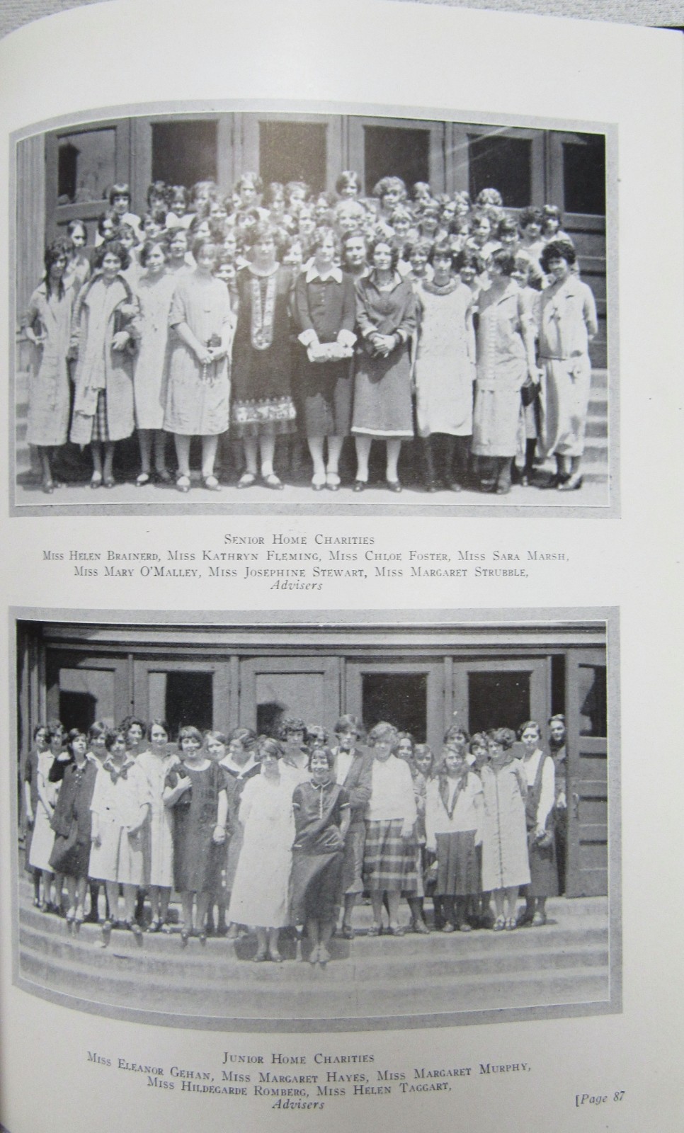 1925 Lake View High School Chicago Illinois The Red & White Yearbook Book