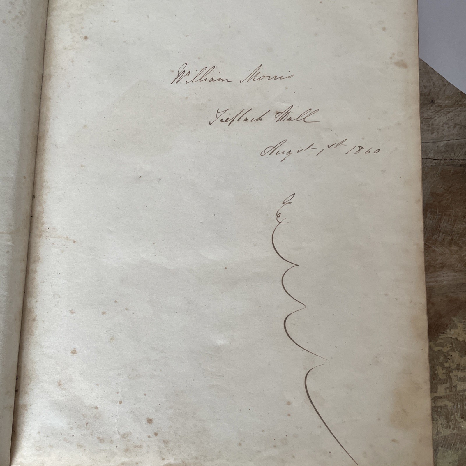 Antique William Morris Signed Blackie & Son Comprehensive Illustrated 1856 Bible