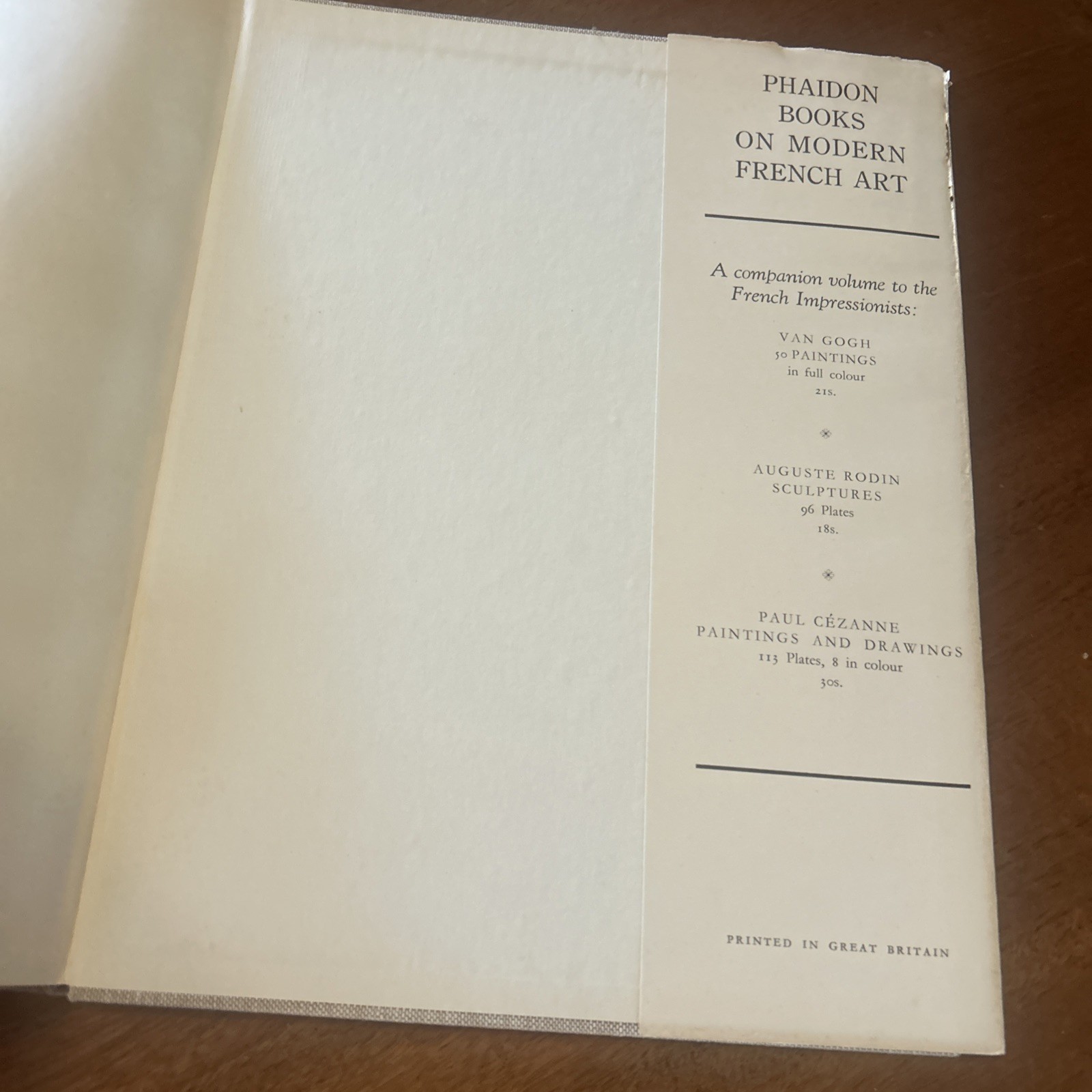 FRENCH IMPRESSIONISTS 50 PLATES IN FULL COLOUR 1952 PHAIDON HCDJ