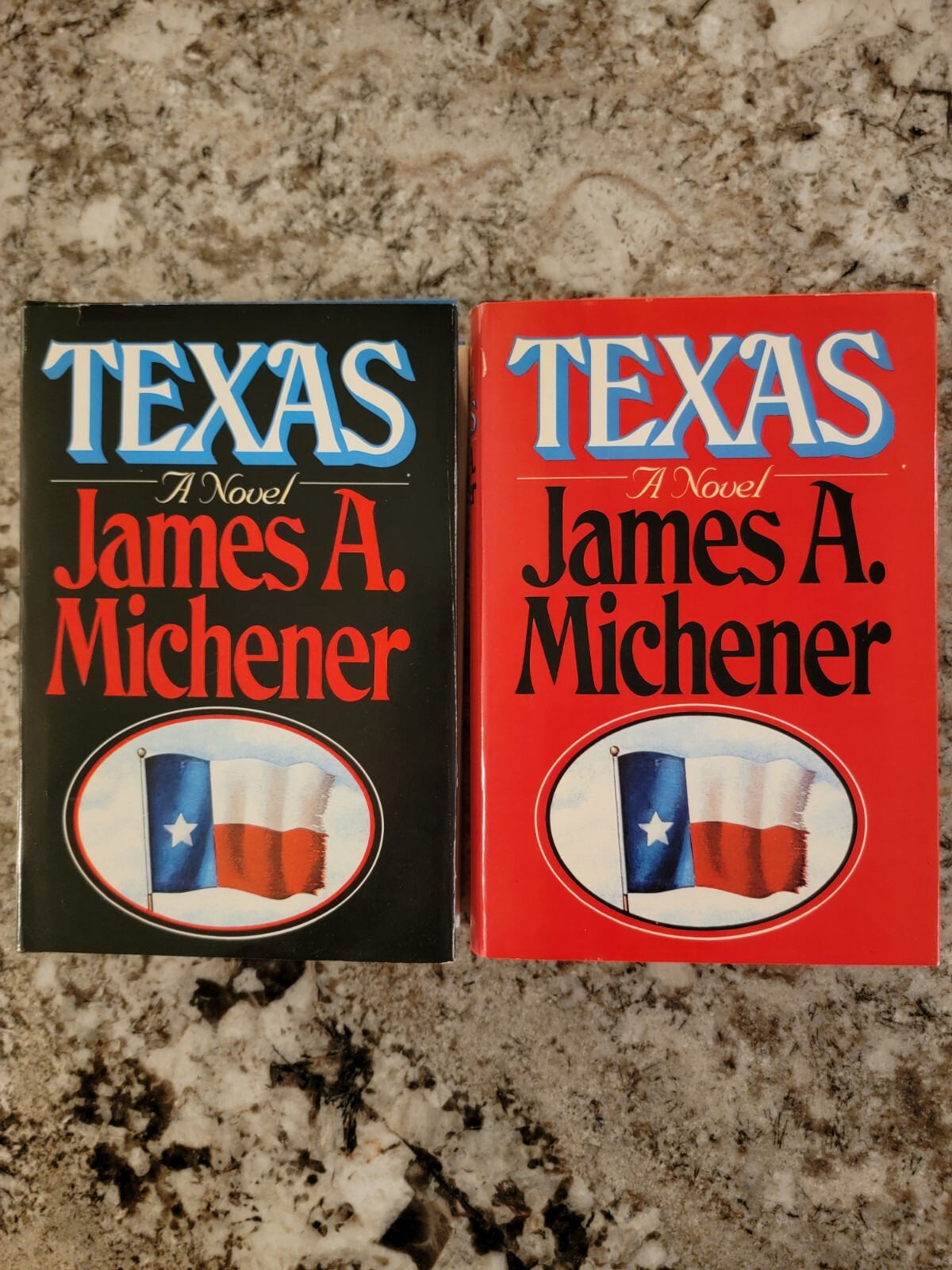 Texas by James A. Michener Volume’s 1 & 2 A Novel, 1985 Book Club Editions