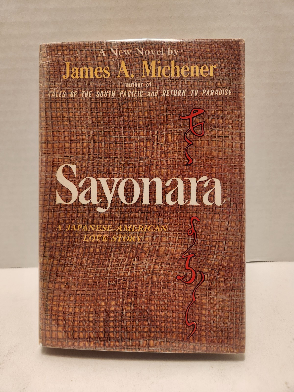 Sayonara James A. Michener 1954 First Edition HCDJ Random House Free Shipping
