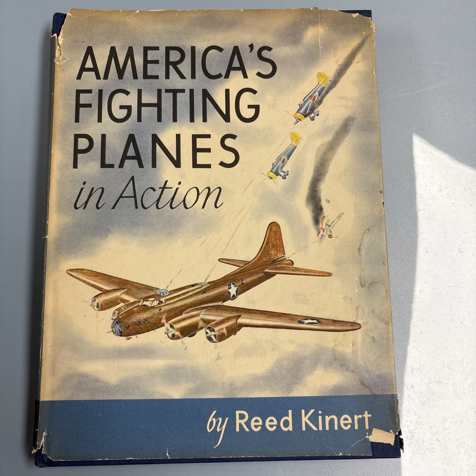 America’s Fighting Planes in Action Reed Kinert 1st Ed 3rd Pt DJ Lavish 1944