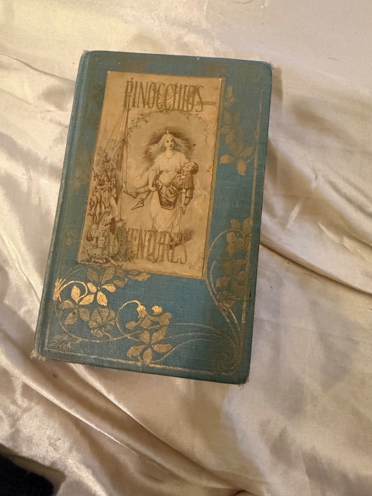 1898 PINOCCHIO’S ADVENTURES Antique Book – Jordan Marsh & Co – Victorian Gilt De