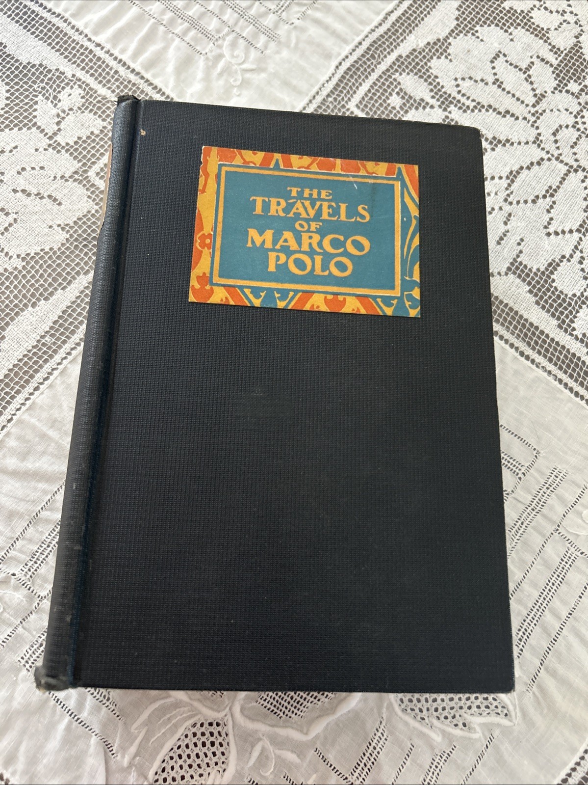 1926 Antique book „The Travels Of Marco Polo“ HC w/wear at spine ends, else Good