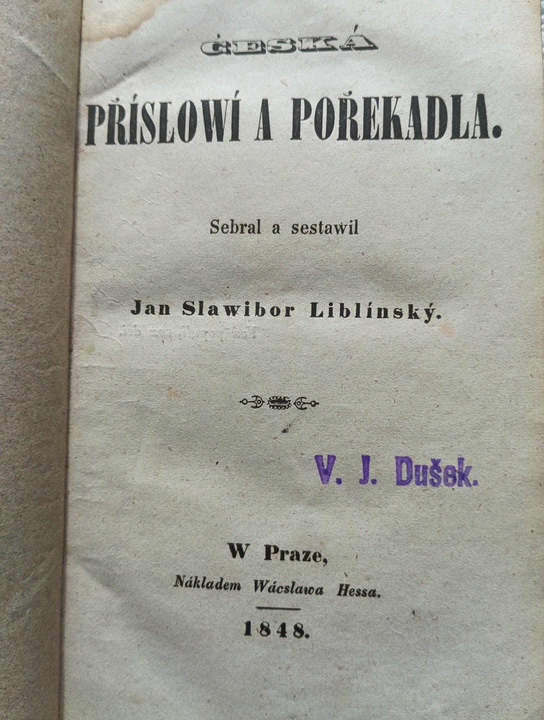 1848 ?? ?eská P?ísloví A Po?ekadla ????? *218*