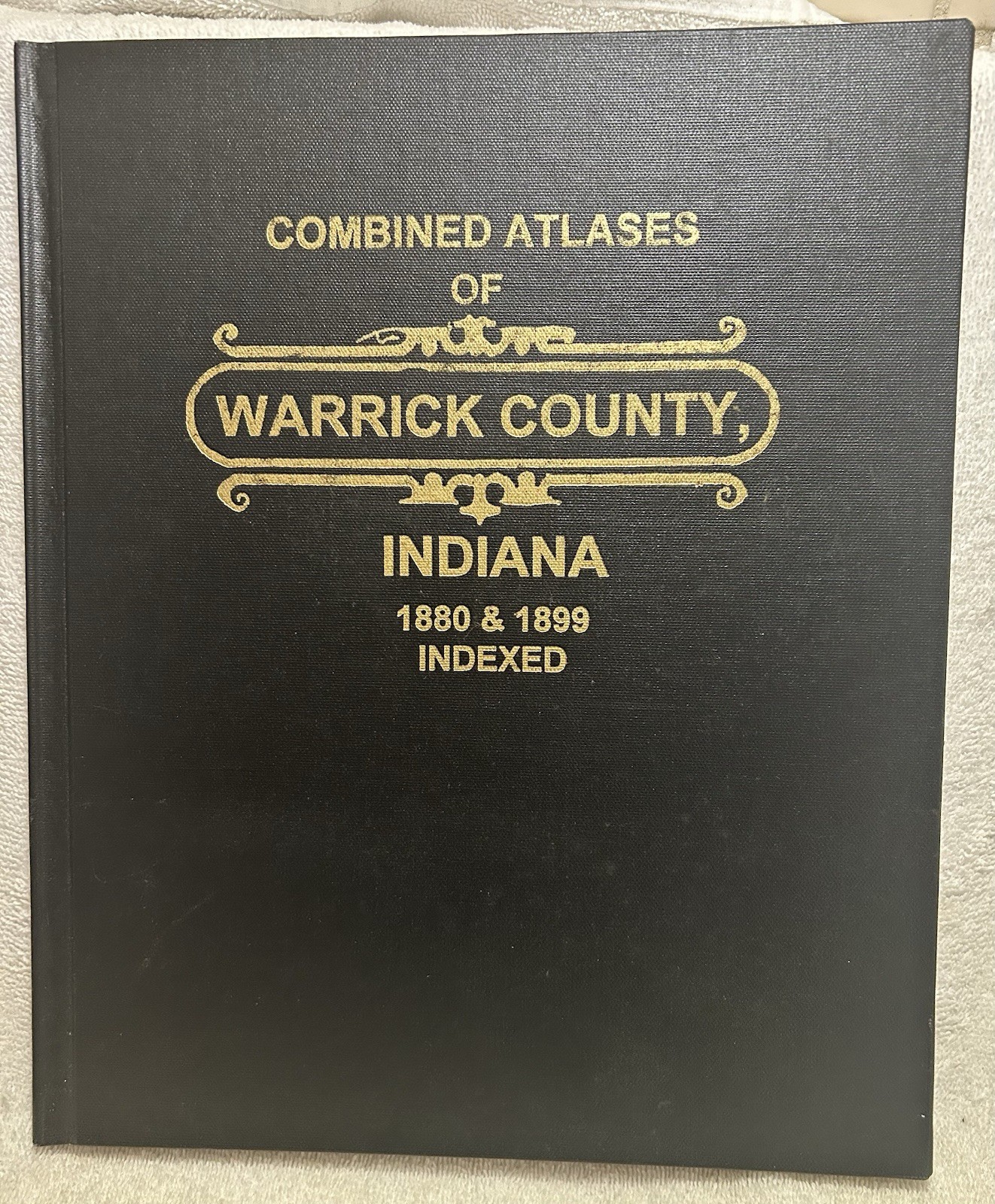 Combined 1880 & 1899 Atlases Of Warrick County IN 1998 Reprint, Book With Index