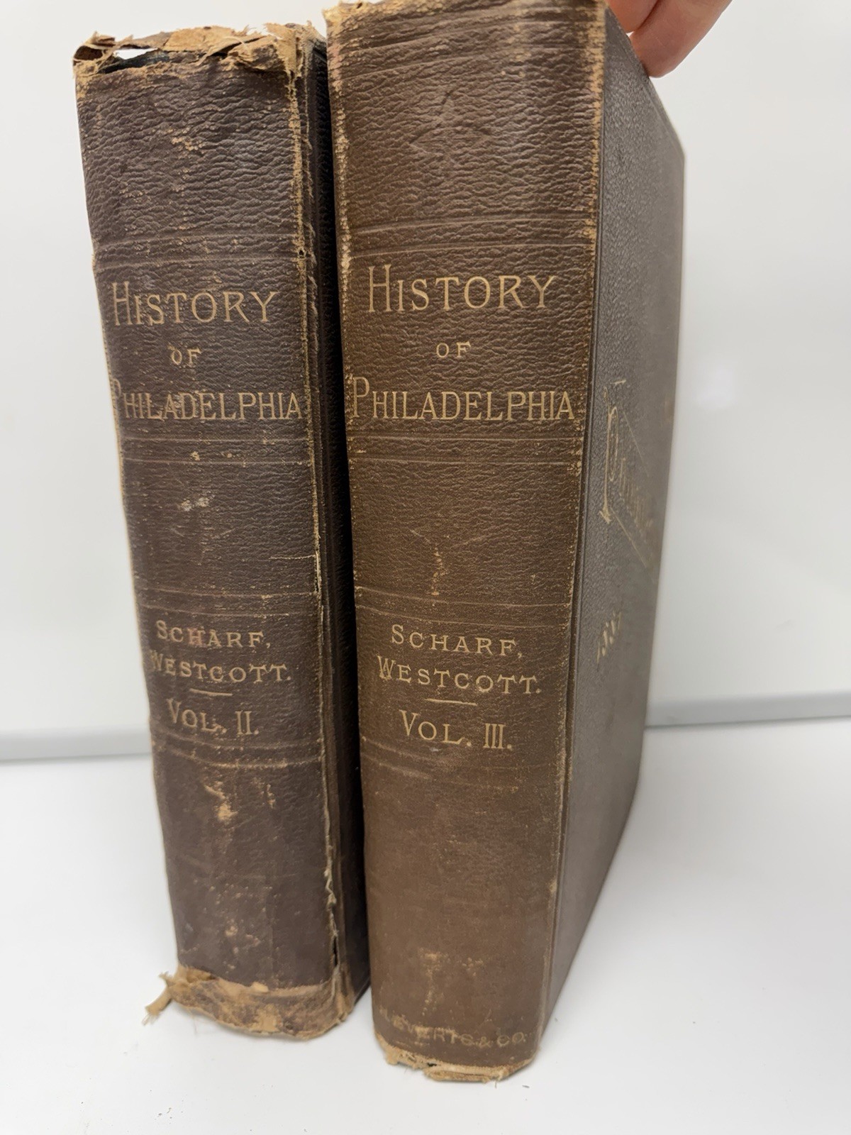 History Of Philadelphia 1609-1884 2 Of 3 Vol Set 1884, Scharf & Westcott, 1st Ed