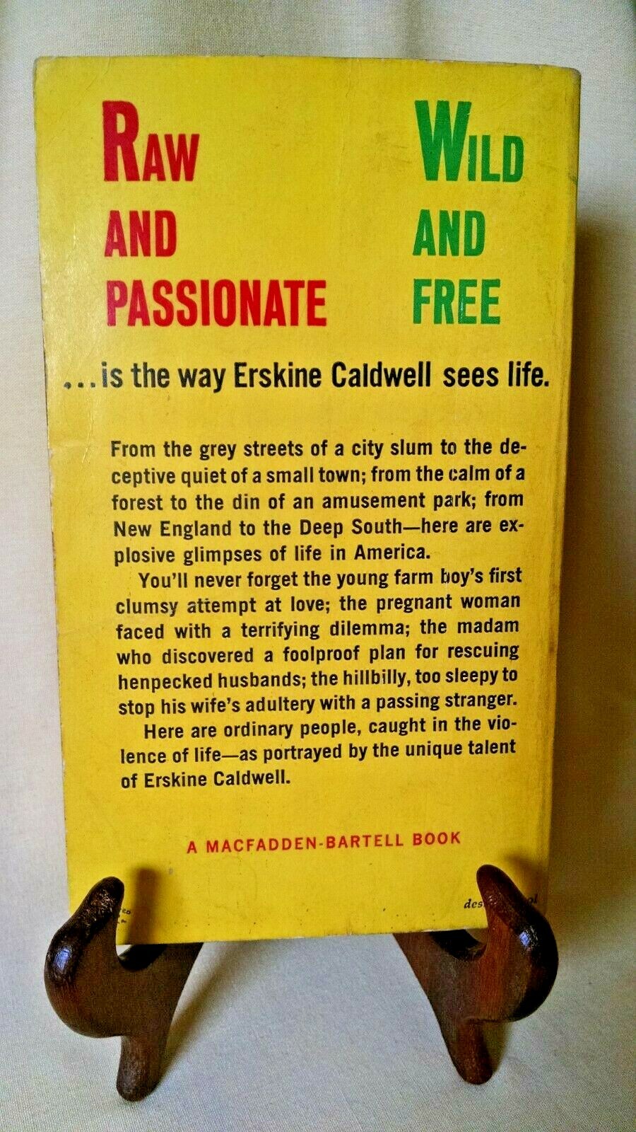 WOMAN IN THE HOUSE BY ERSKINE CALDWELL MACFADDEN #50-228 1ST PRINT OCT 1964 PB.