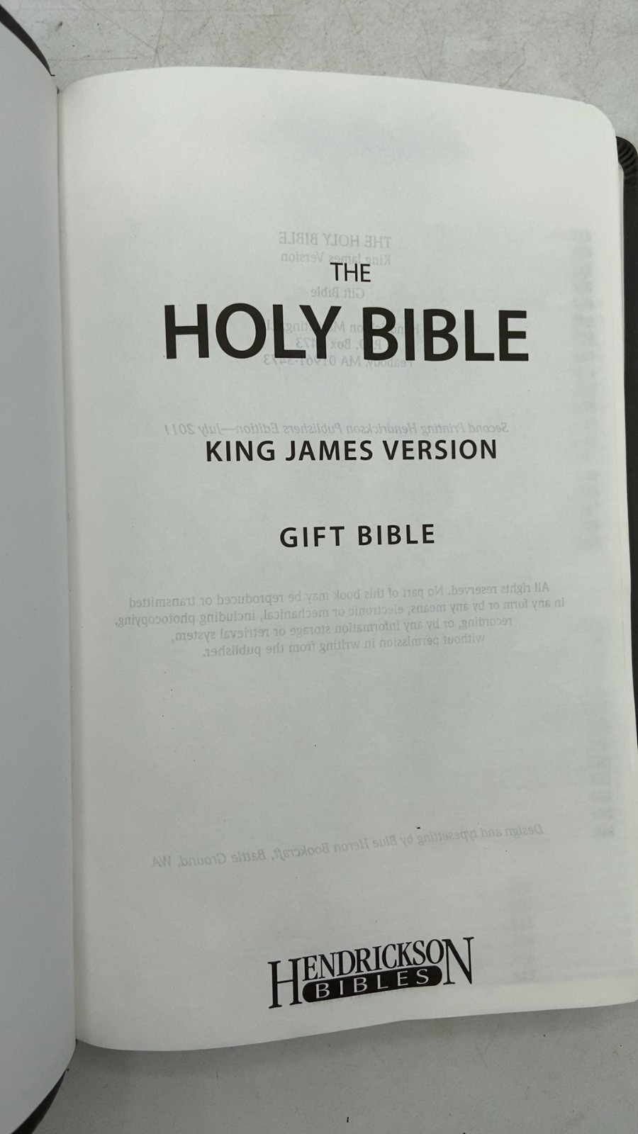 The Holy Bible: King James Version, Gift Bible Gift Bible 2011