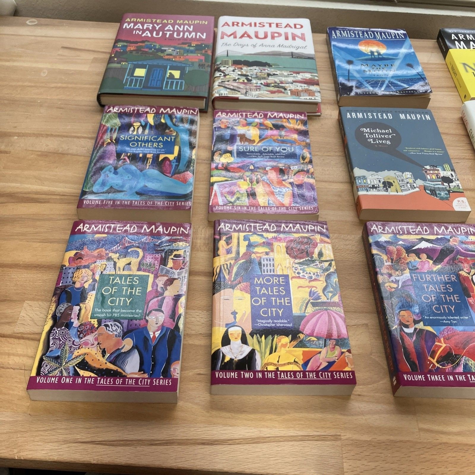 Armistead Maupin Lot of 12 Books (10 Tales of the City 1-10 & 2 Standalone)