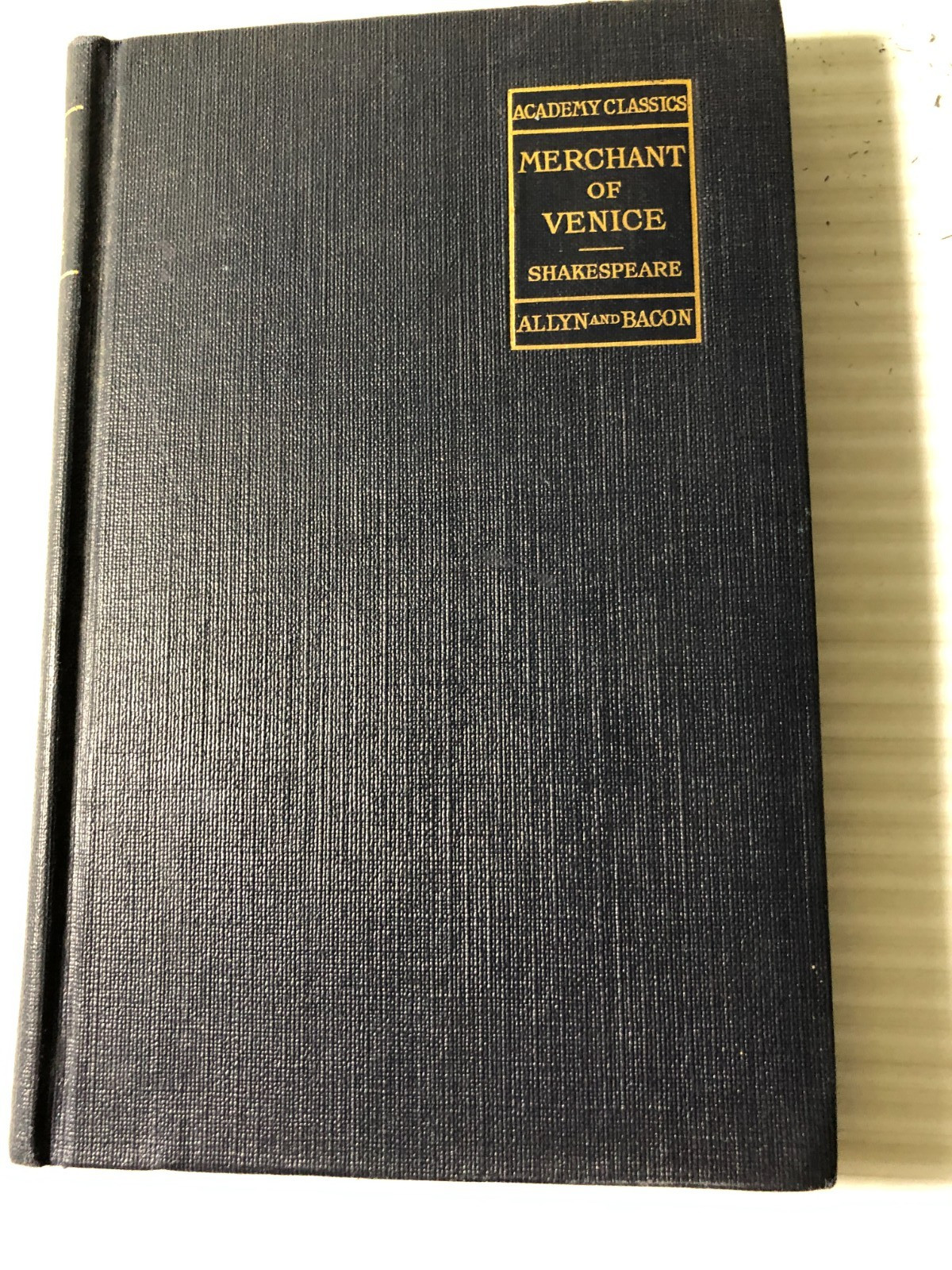 b William Shakespeare THE MERCHANT of VENICE 1918 Allyn & Bacon Academy Classics