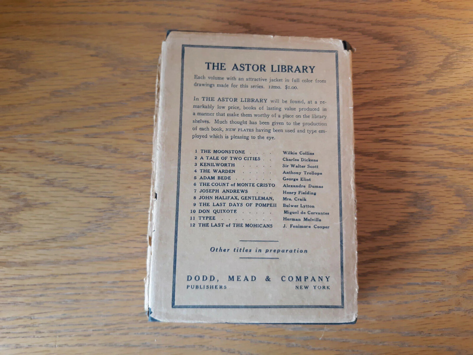 The Warden Anthony Trollope The Dial Press Hardcover Dust Jacket