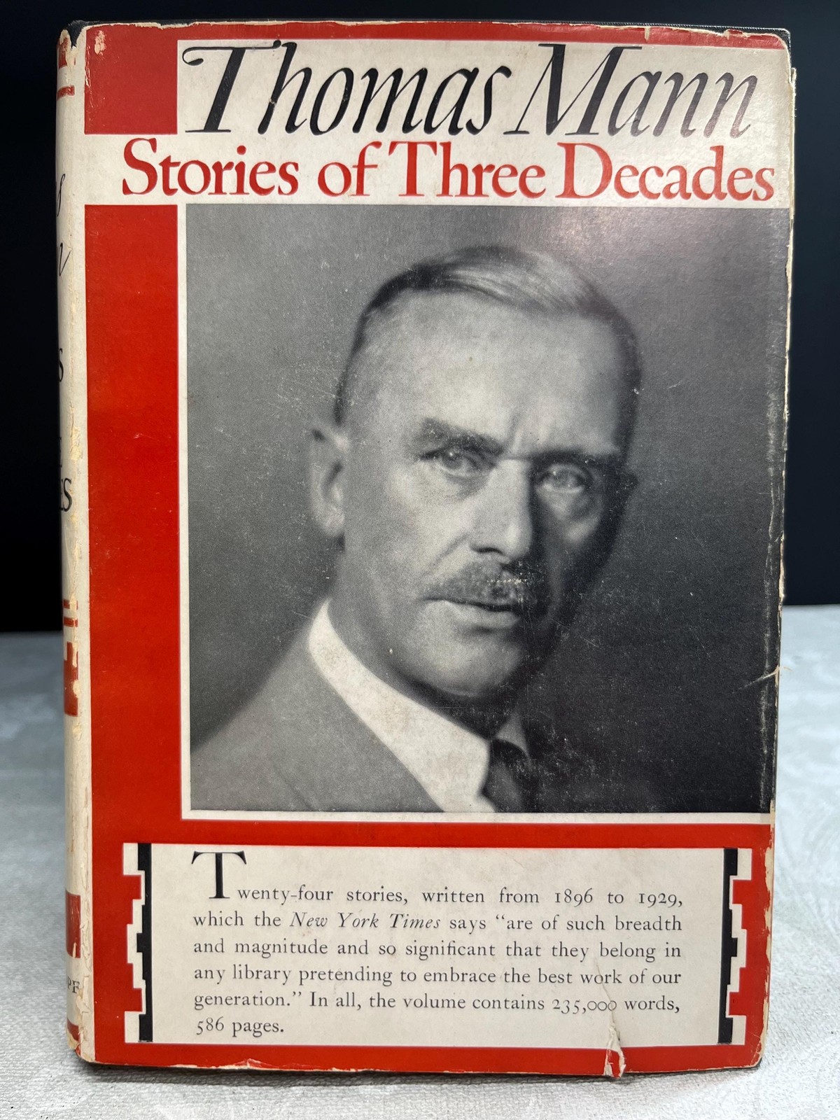 1938 Thomas Mann Stories of Three Decades w scarce original jacket, 6th printing