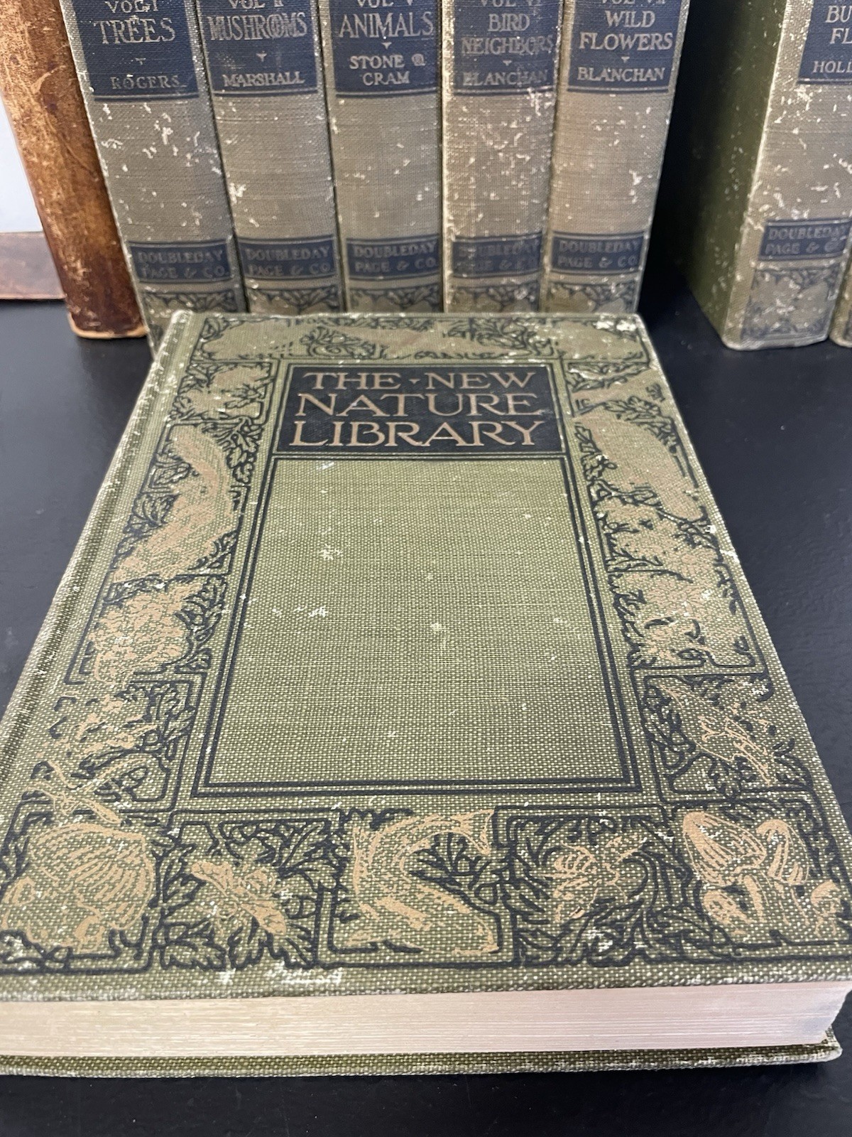 Lot of 8 Volumes of The New Nature Library 1920s 1922/1923 RARE