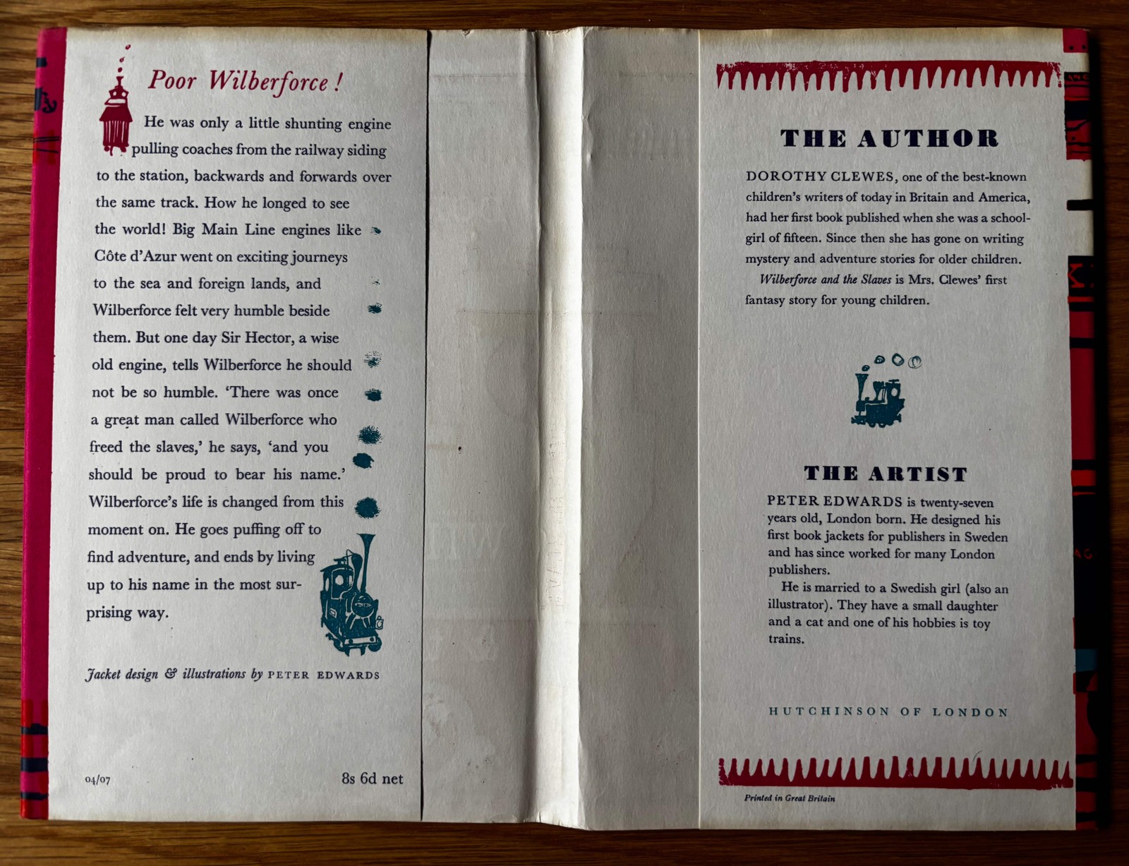 Peter Edwards WILBERFORCE AND THE SLAVES HB DJ 1961 1st thus Dorothy Clewes TRAI