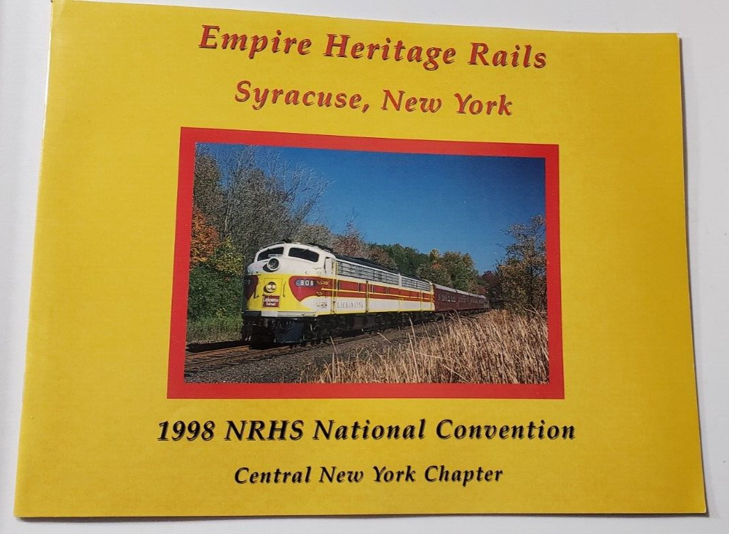 Empire Heritage Rails Syracuse NY, 1998 NRHS National Convention, paperback, EUC