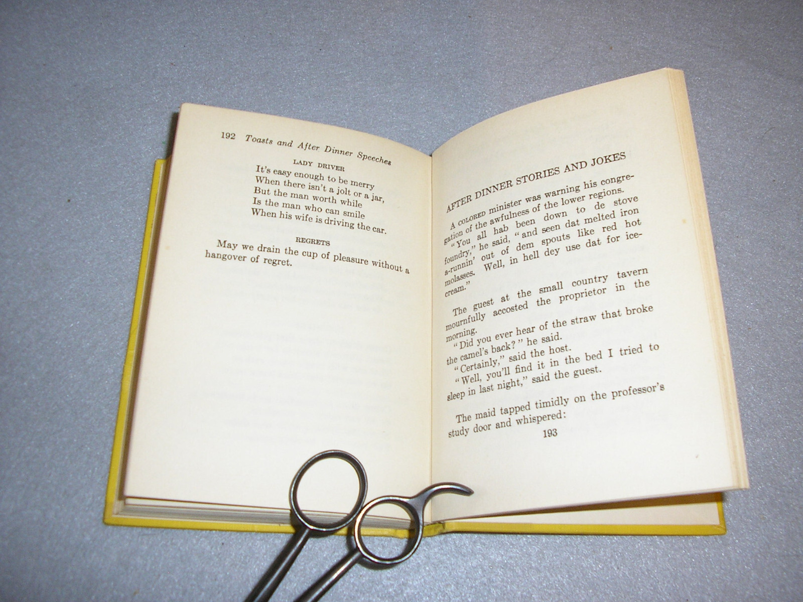 Antique Speech Making Book Toasts and After Dinner Remarks Jenkins 1st Ed. 1933