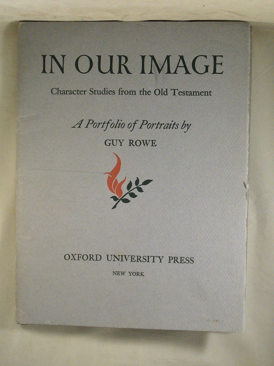 IN OUR IMAGE, Guy Rowe Character Studies, Old Testament, Loose-Leaf Portfolio