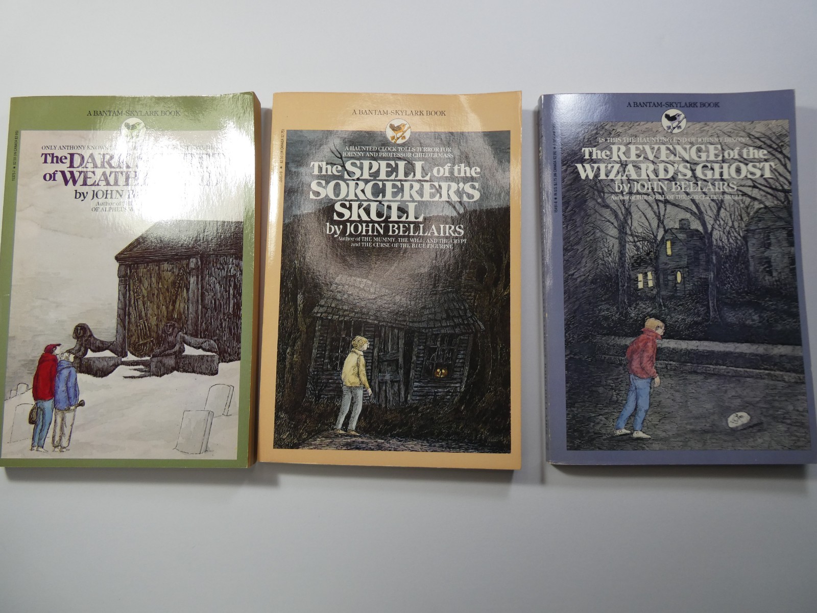Edward Gorey Cover Illustration John Bellairs Bantam Dark Secret, Spell, Revenge