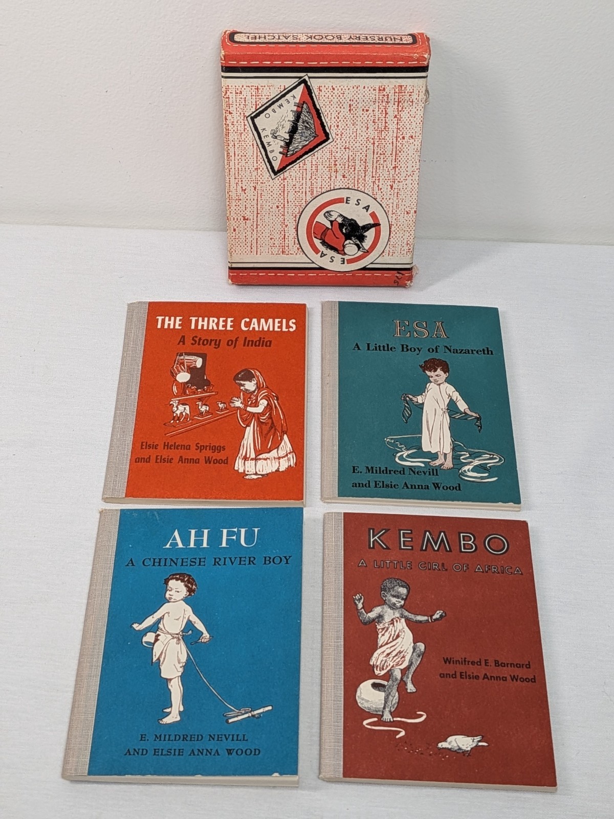 Rare Books Lot Ah Fu Kembo Esa The Three Camels Elsie Anna Wood Friendship Press