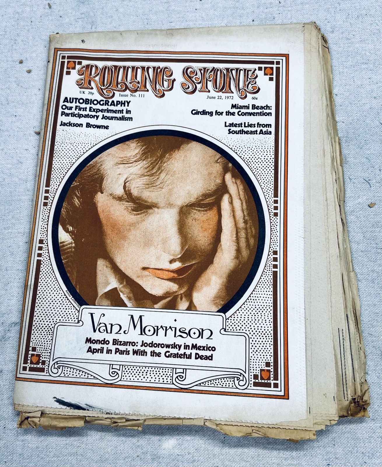 Rolling Stone Issue 111 June 1972 Van Morrison Cover Annie Leibovitz
